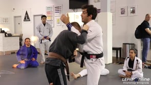 Single Leg Defense to Loop Choke Attempt to Single Leg or Ankle Pick