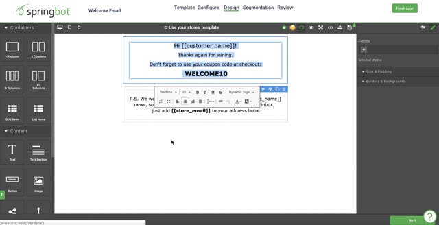 Springbot Email Editor on Vimeo