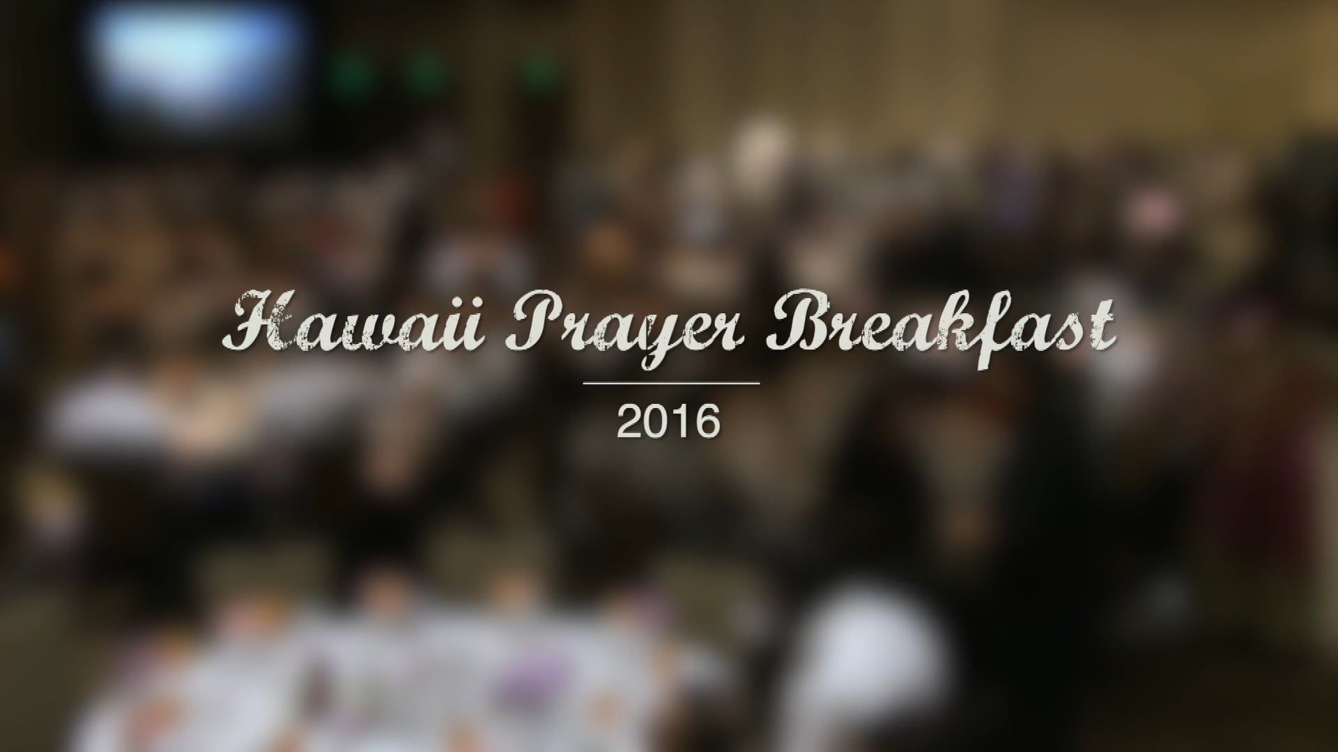 Hawaii 37th Annual Prayer Breakfast 2016 - Jason Elam - Keynote Speaker