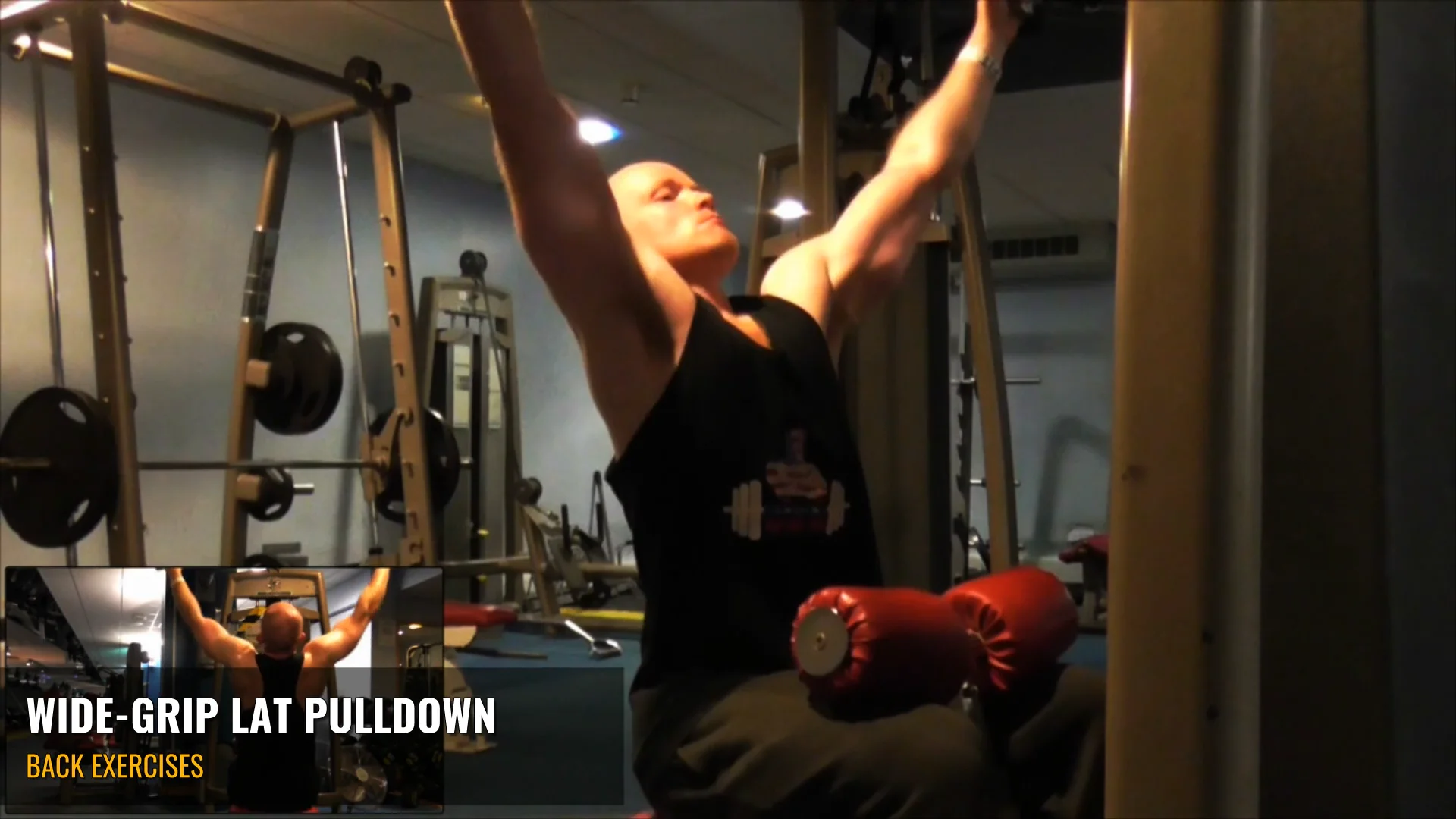 wide grip pulldowns