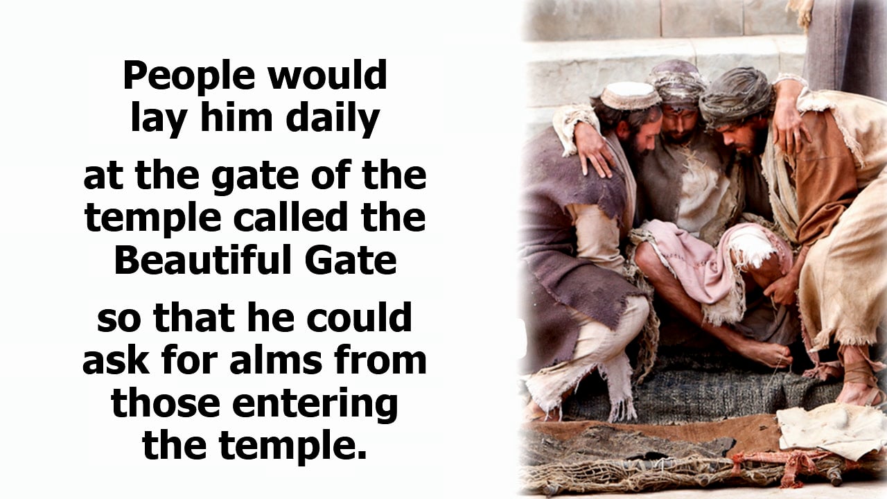 Acts 3: Cure of the Lame Man and Peter’s Address