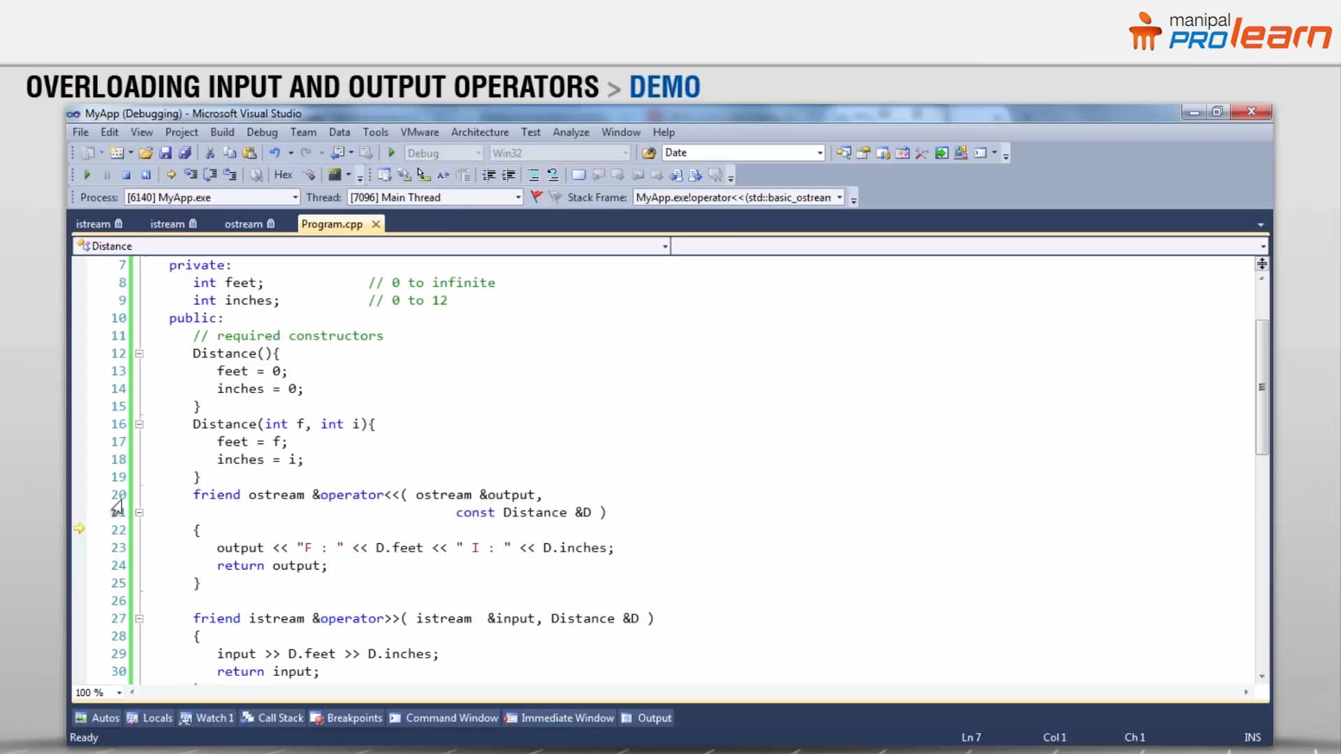 M3l6l9 overloading input and output operators demo on vimeo