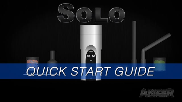 Arizer Solo Vaporizer — watch it in action