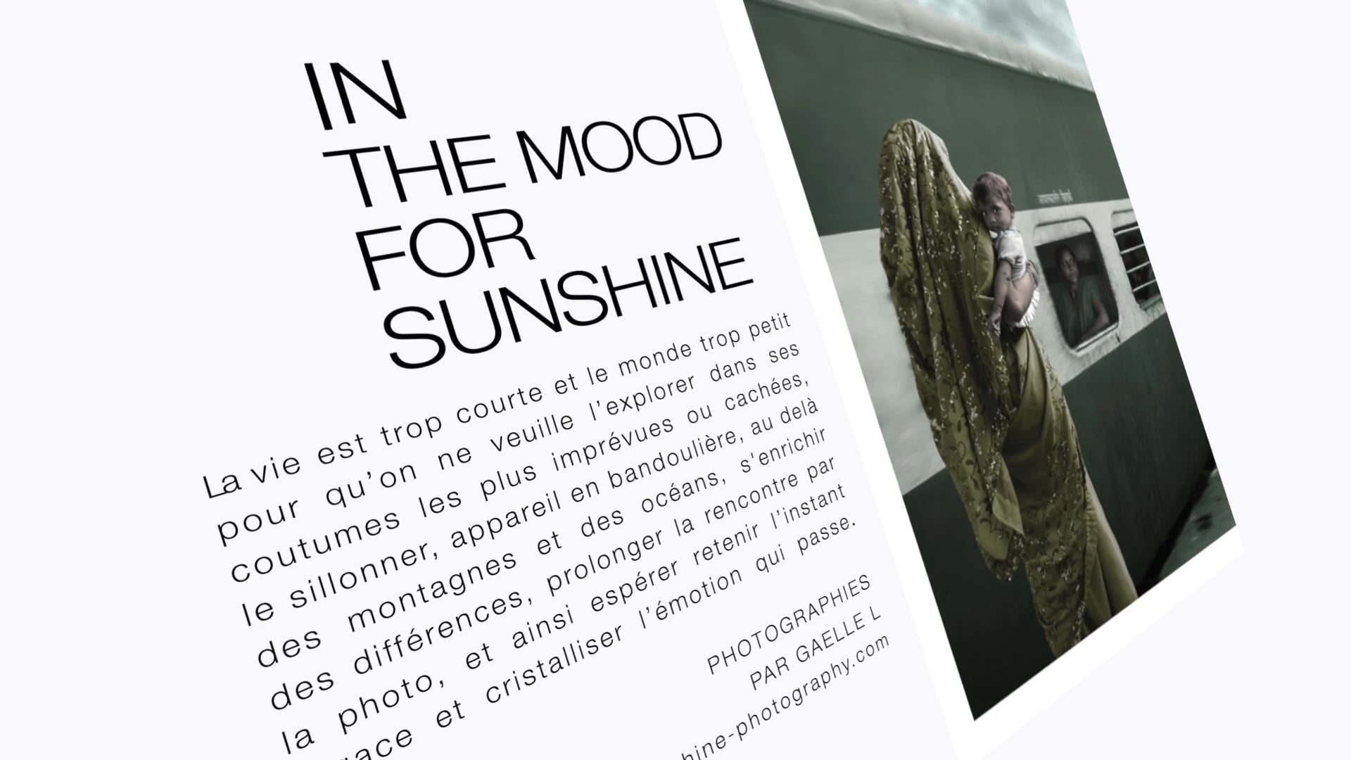 In the mood for Sunshine - Diaporama