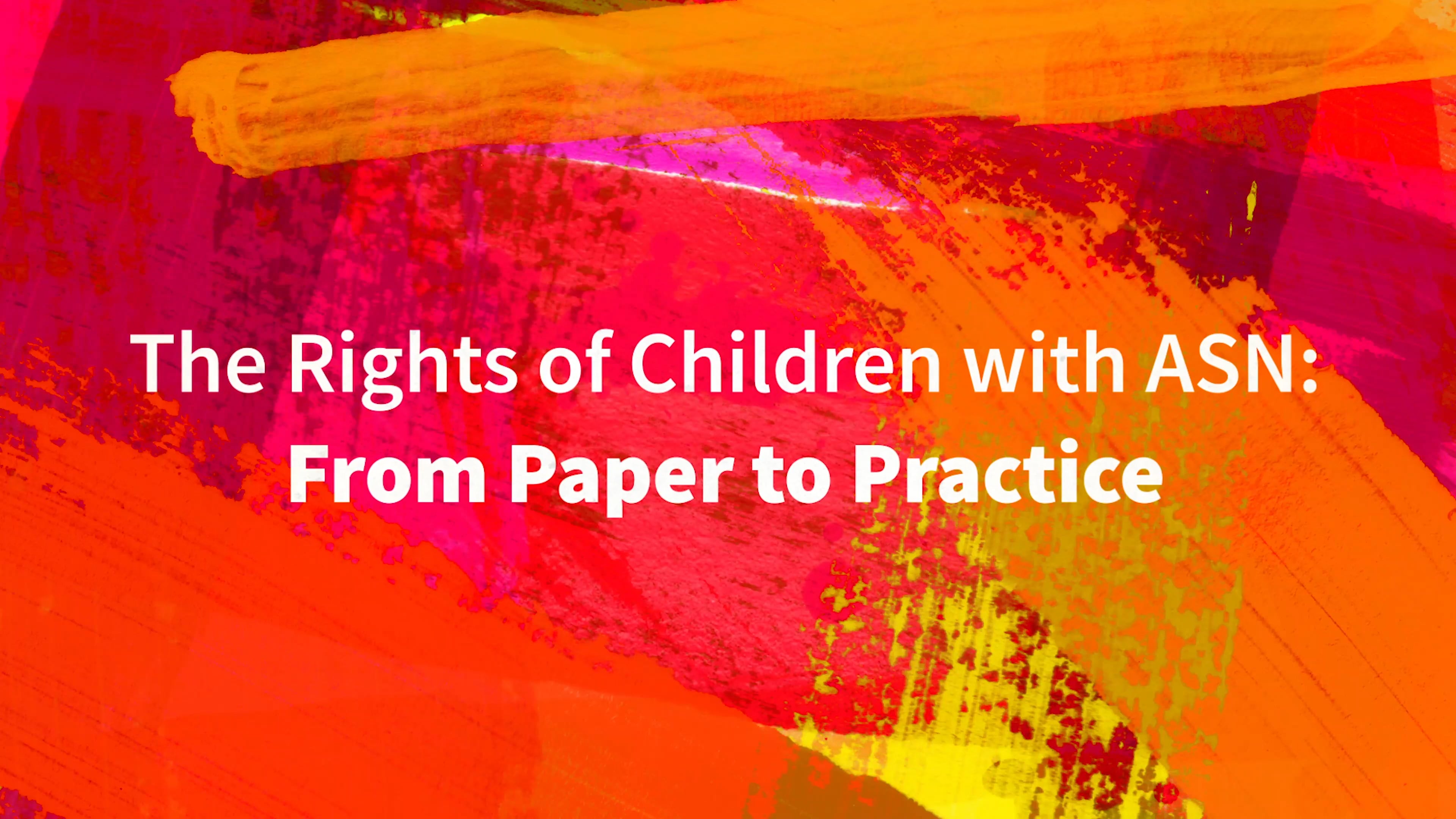 The Rights of Children with ASN: From Paper to Practice on Vimeo