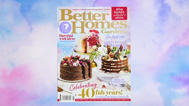 Better Homes & Gardens Australia 40th Birthday cake recipe