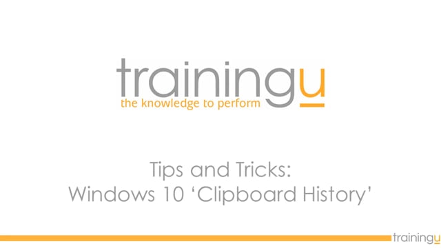 Windows 10 Tip – Clipboard History