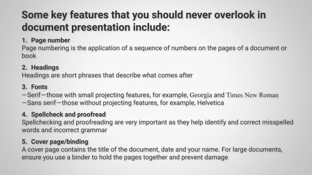 Document Presentation - Video Thumbnail