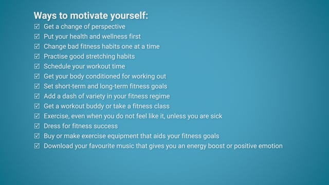 Finding Motivation to Get Fit and Stay Fit - Video Thumbnail