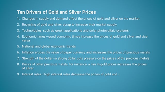 Investing in Gold and Silver - Video Thumbnail