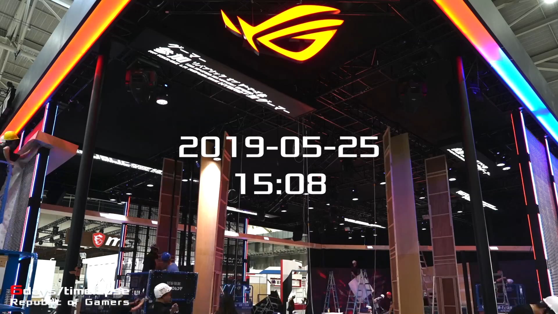 ASUS-COMPUTEX2019台北電腦展-ROG工程縮時攝影