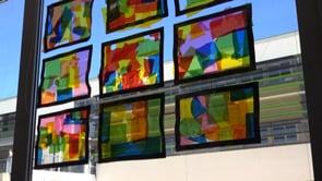 Exposició d'art a l'escola Esculapi