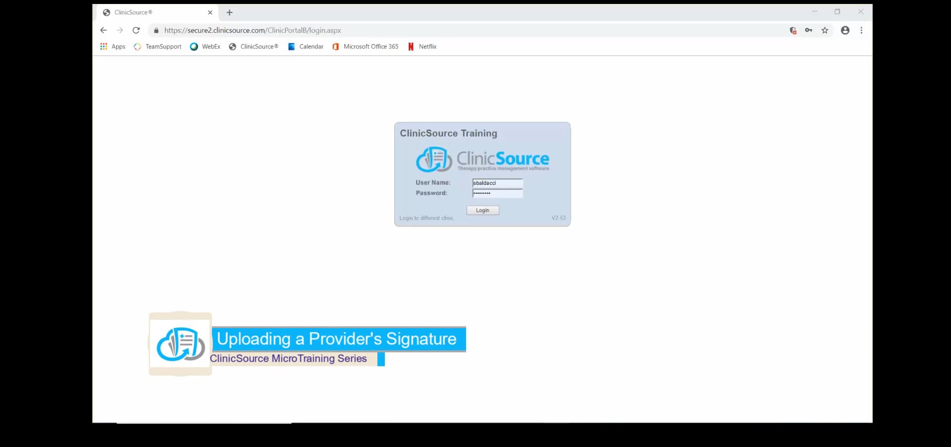 Uploading a Provider's Signature (ClinicSource) on Vimeo