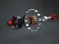 EMAX 2206 2300kv Exploded View - Cinema4d / Octane Render