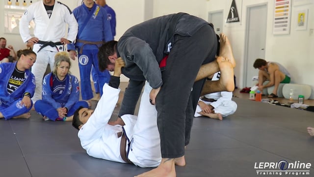 De La Riva to One Leg X Guard to Kneebar