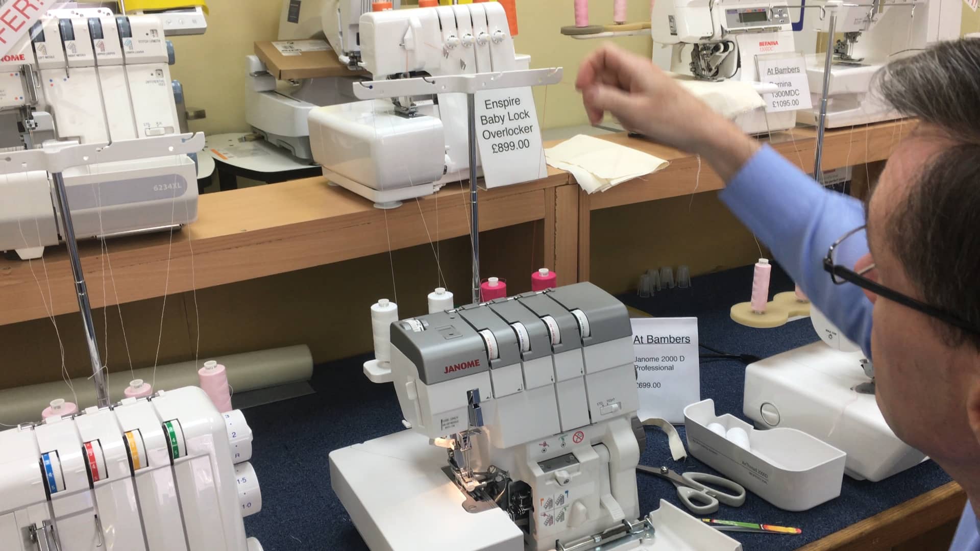 Janome AT2000D Air Threading Overlocker on Vimeo