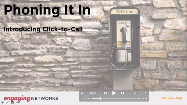 Phoning It In - Introducing Click To Call
