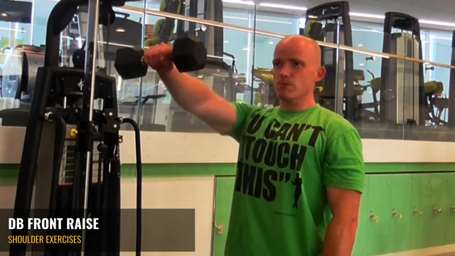 DUMBBELL FRONT RAISE • Russ Howe PTI