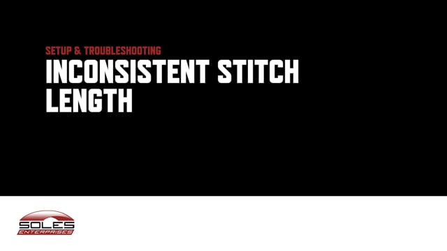 Inconsistent Stitch Length