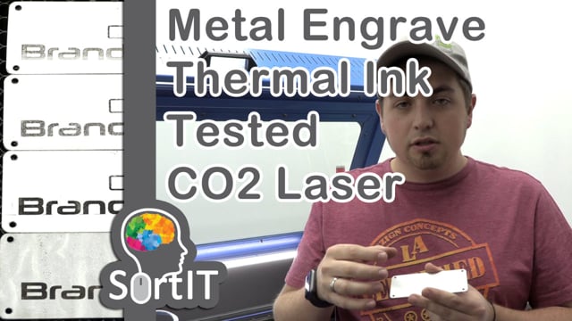 #SortIT, Engraving on Metal with Reusable Thermo-K Liquid Thermal Ink for CO2 Laser Marking Tested