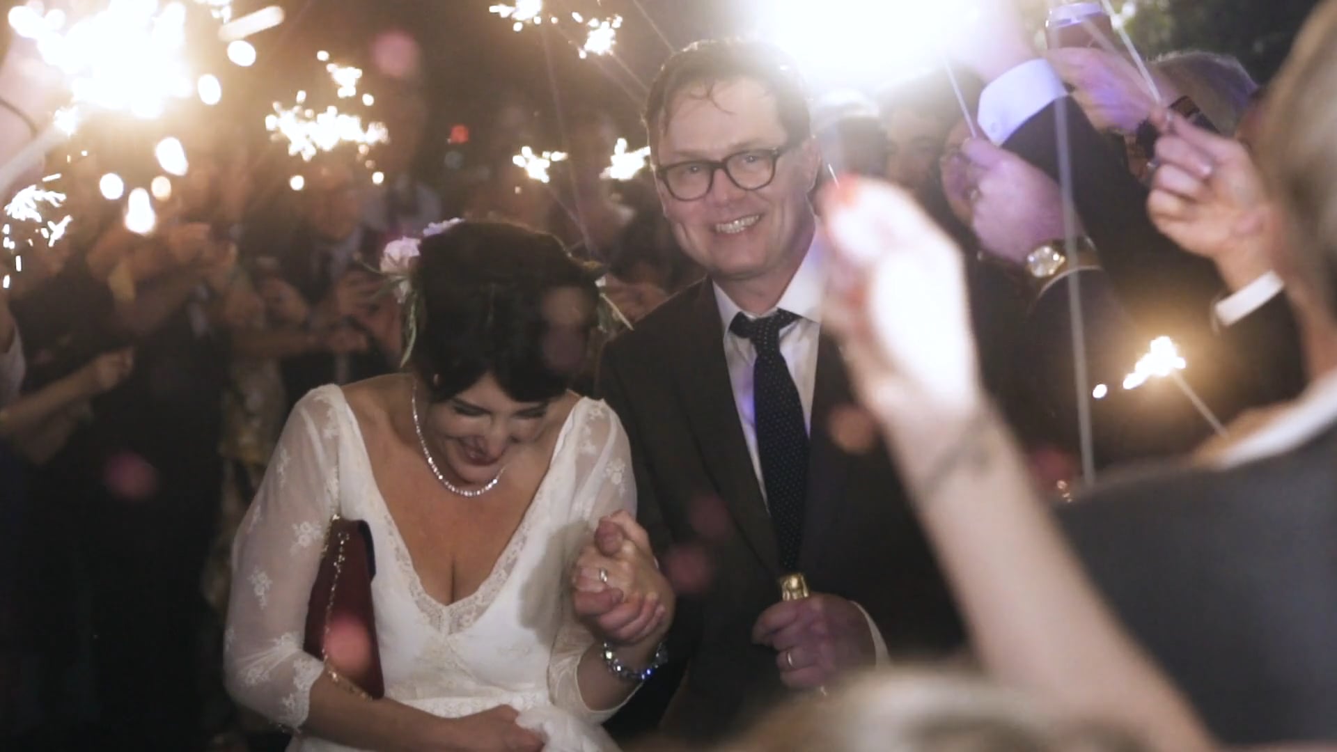 Oysters, Champagne, Fried Chicken & One Sparkler Exit to Remember | Miriam & Darrin