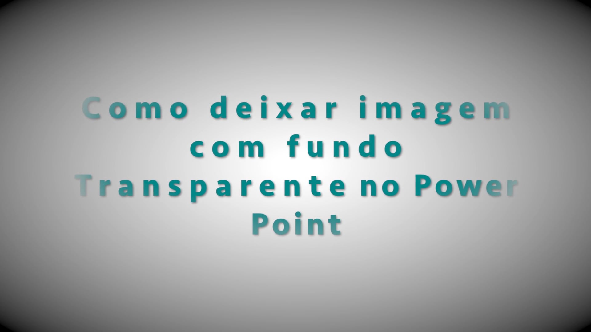 Como deixar imagem com fundo transparente no PPT