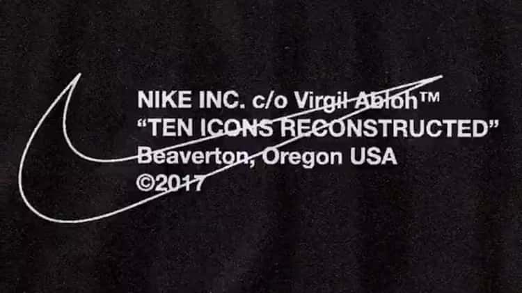 Nike OFF WHITE The Ten Icons Virgil Abloh Photos