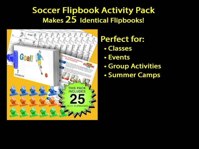 Fliptomania Robot Flipbook Activity Pack - 25 Sets DIY Flip Books