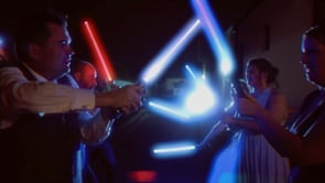 Behind the Scenes of a Lightsaber Battle