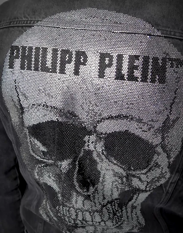 Denim Jacket Skull  Philipp Plein Outlet