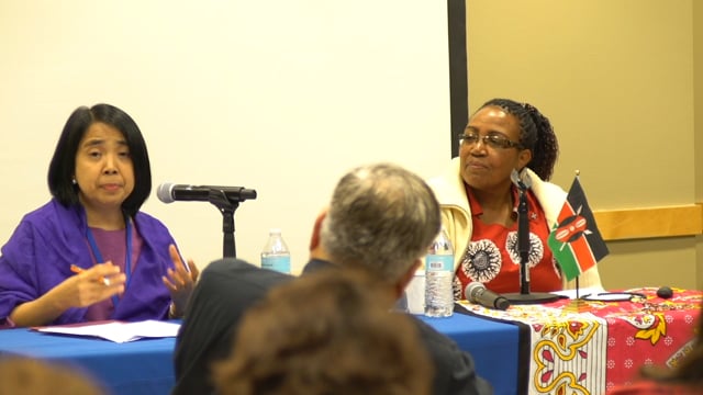 Roundtable on Gender and Nonviolence (Jasmin Nario-Galace & Teresia Wamuyu Wachira, IBVM)