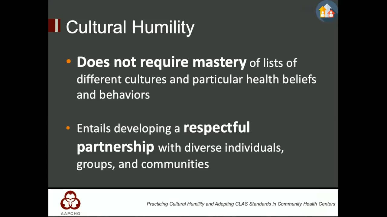 Practicing Cultural Humility and Adopting CLAS Standards in Community ...