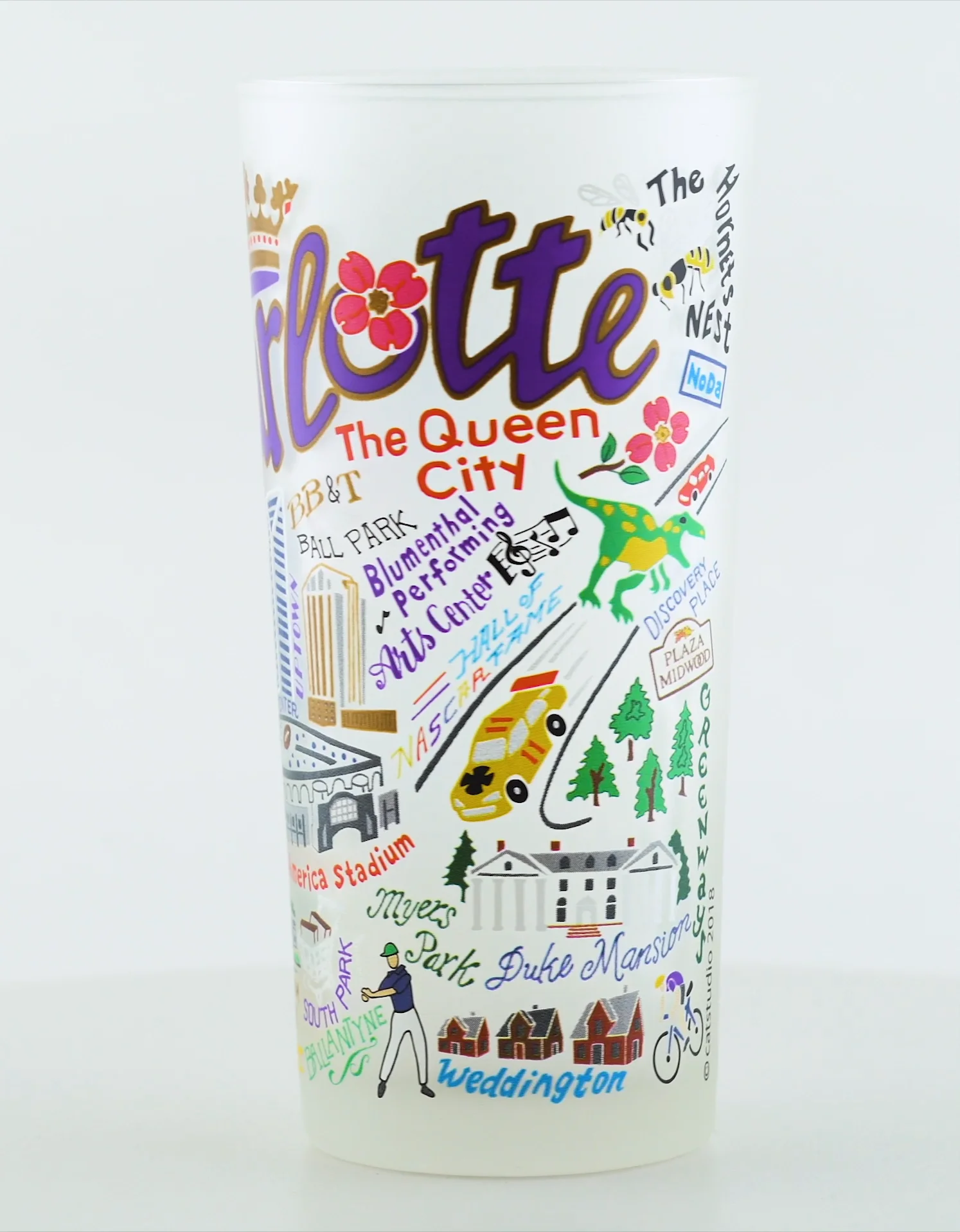 Charlotte Drinking Glass | North Carolina Collection by catstudio
