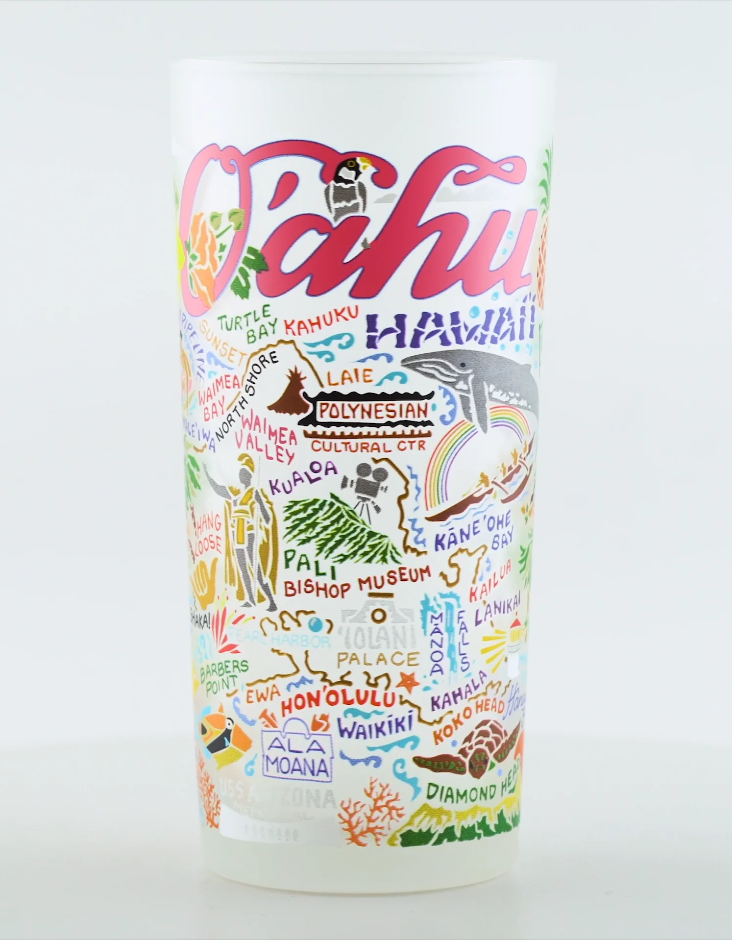 Oahu Drinking Glass | Hawaii Collection by catstudio – catstudio