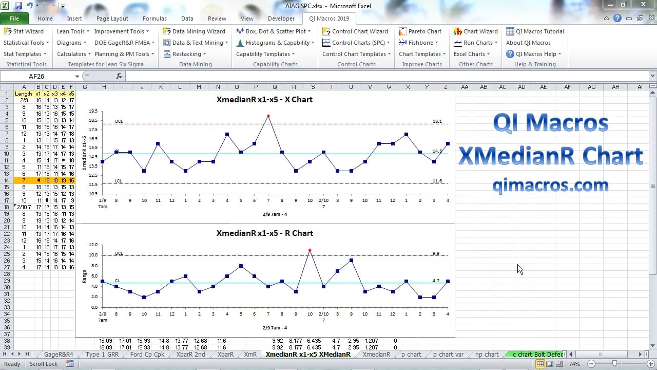 XmedianR Chart in Excel on Vimeo