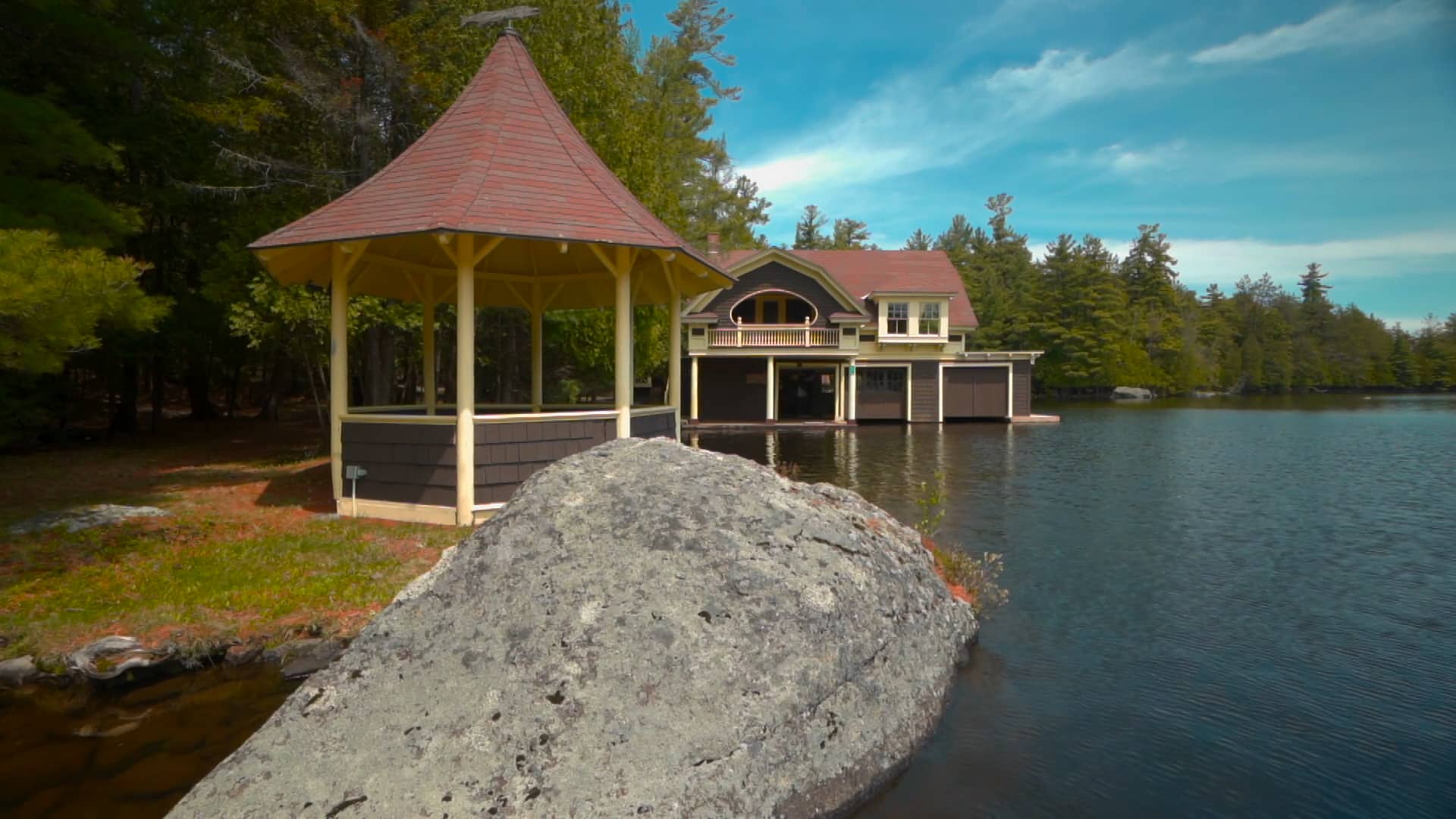 Camp Dancing Waters on Upper Saranac Lake by Merrill L. Thomas, Inc. on