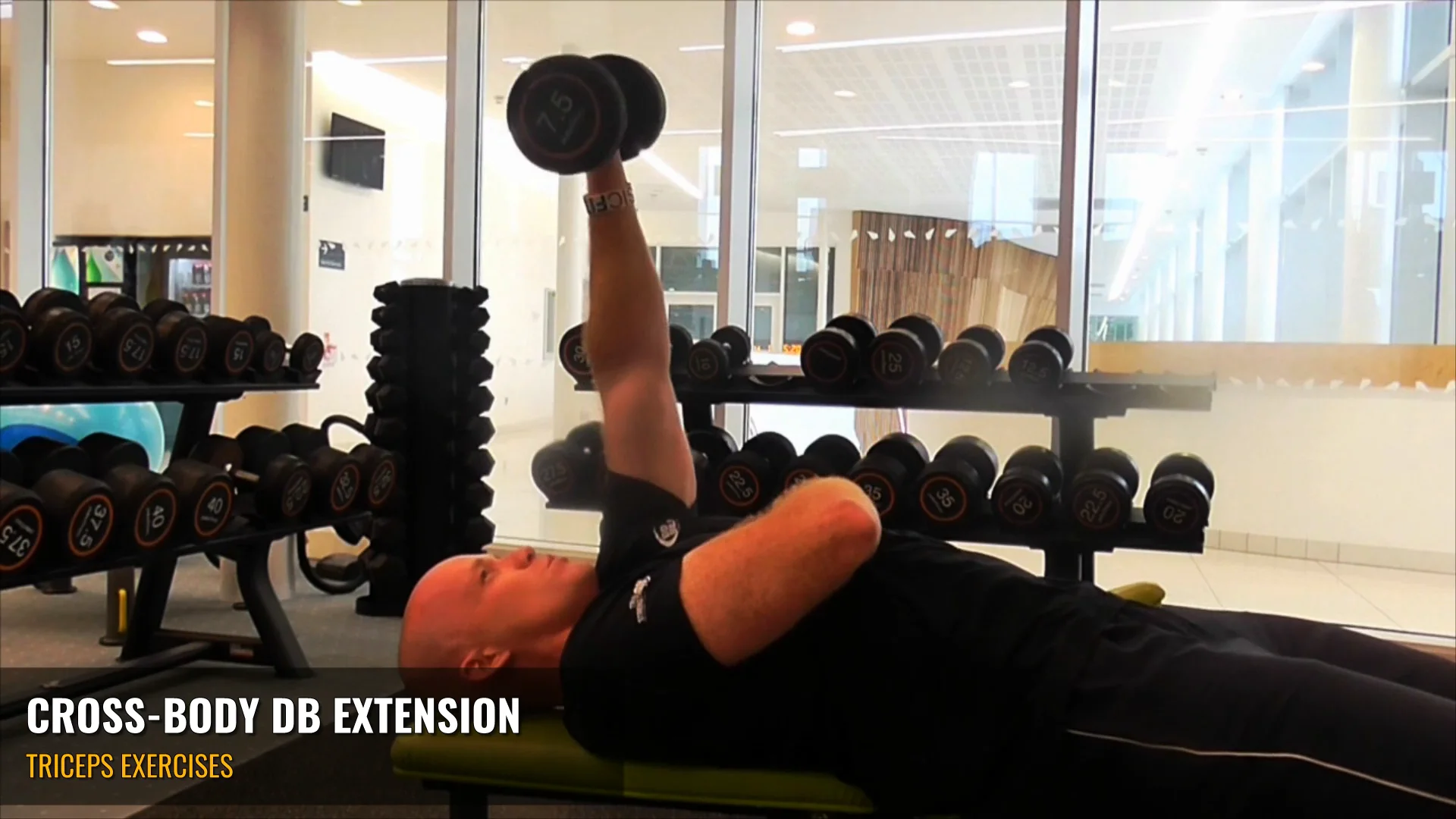 Cross body triceps discount extension