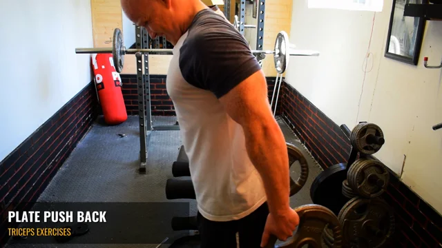 Tricep workouts with online plates