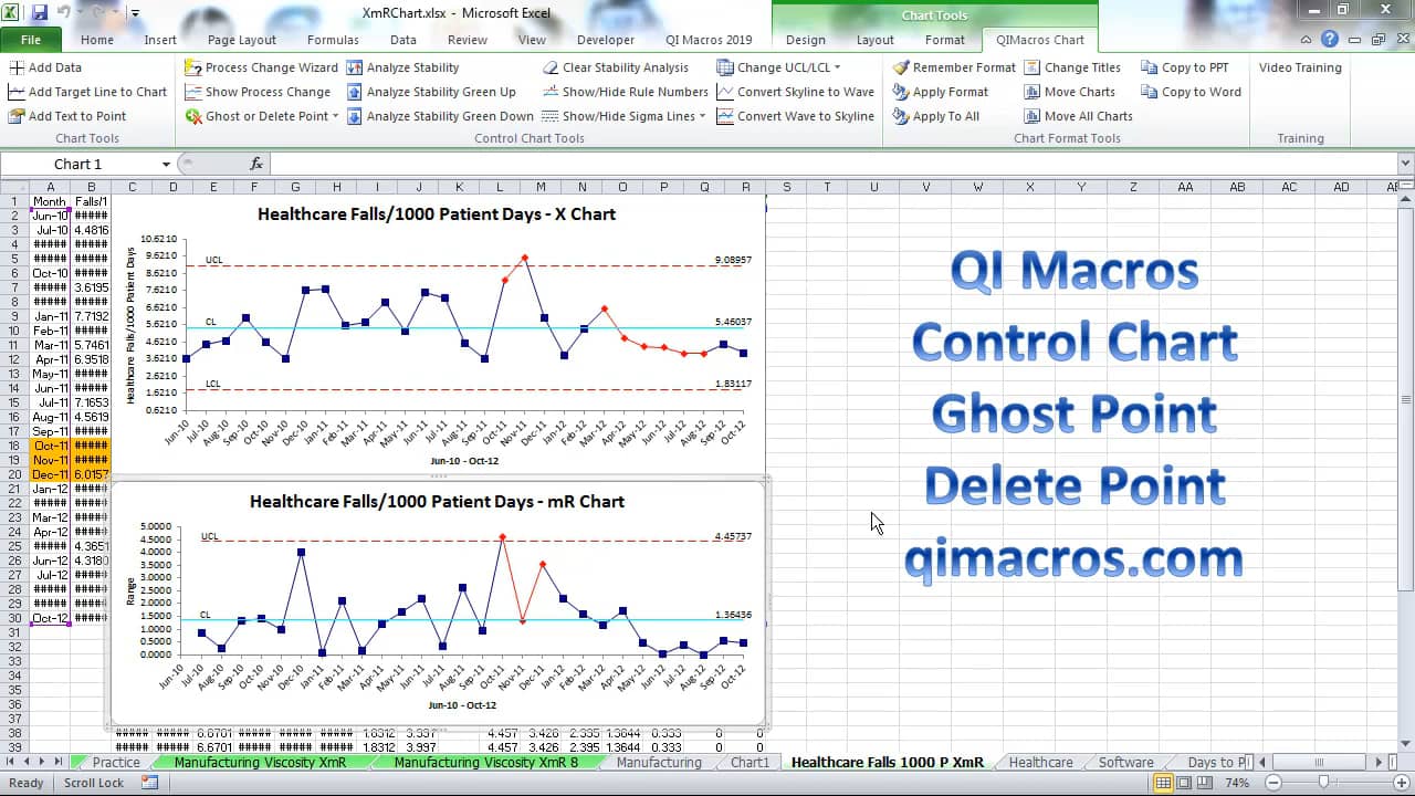 Ghost a Point on a QI Macros Control Chart on Vimeo