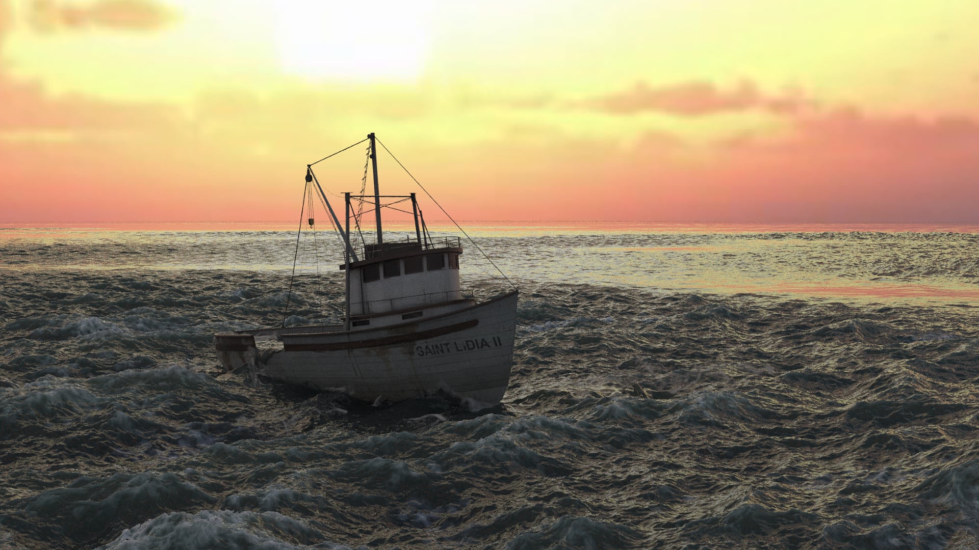 Boat (Yacht) Ocean Simulation on Houdini