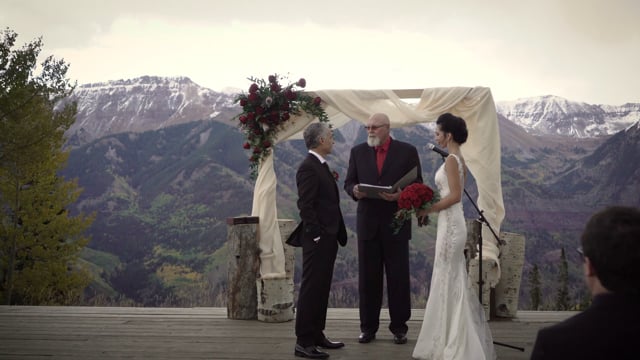 San Sophia Overlook Ski Resort Lodge - Rocky Mountains Wilderness, Telluride CO - Wedding Highlights - Kenny + Tara