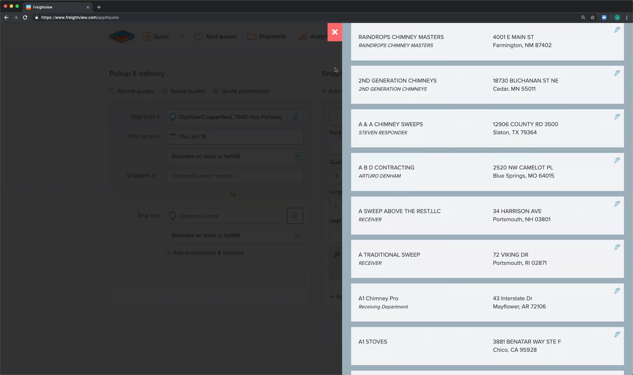 Quoting and Tracking in Freightview on Vimeo