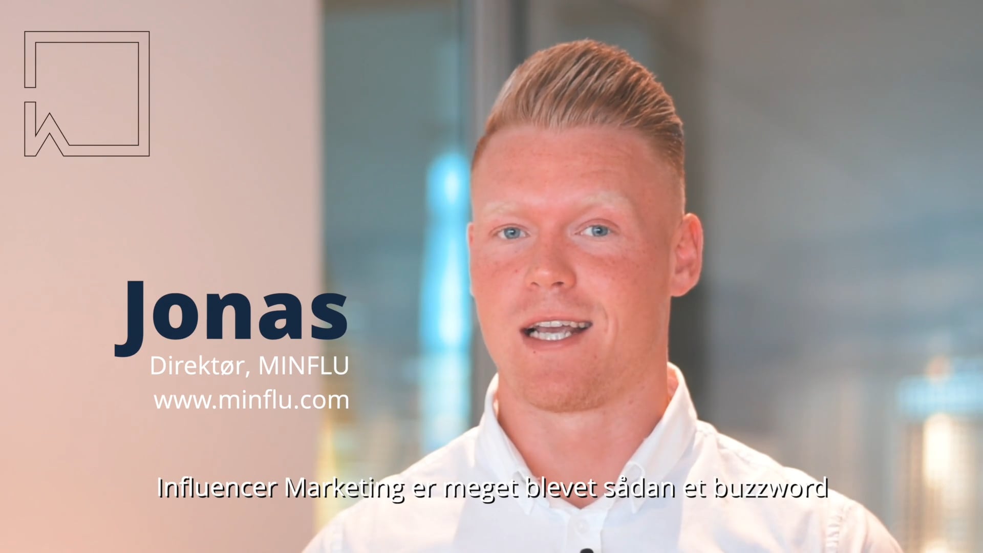 MINFLU direktør Jonas "den gode influencer kampagne"