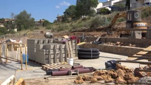 Graderies a la pista del Camp dels Pilans