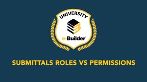 Submittals Roles Vs. Permissions