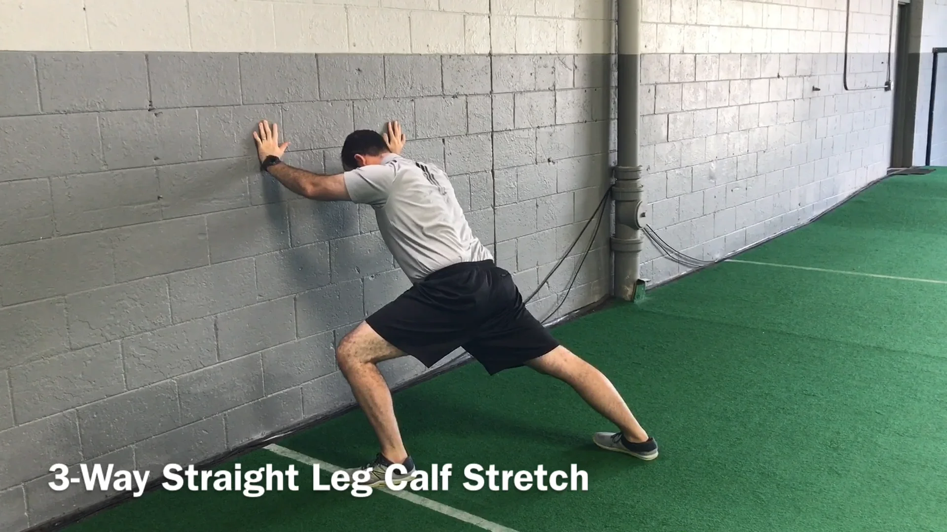 wall calf stretches