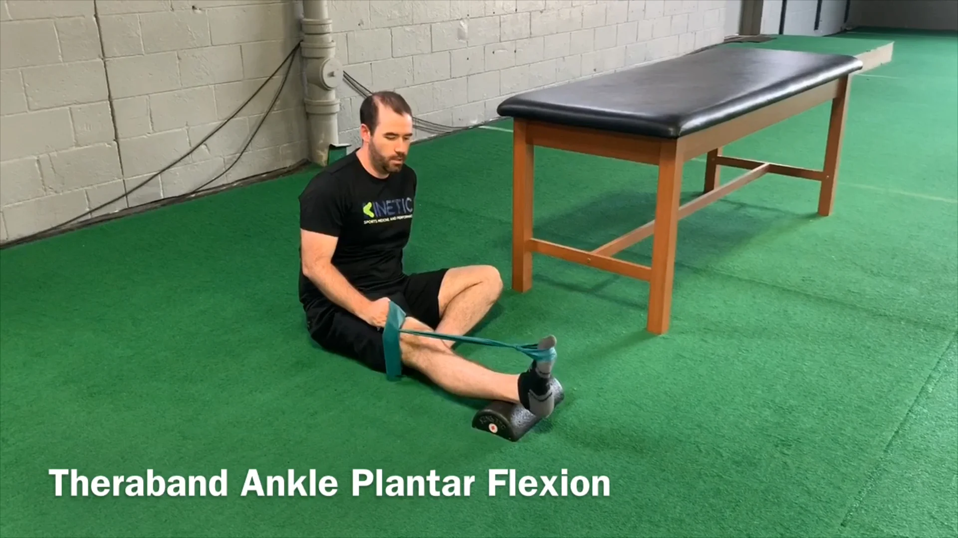 Theraband Ankle Plantar Flexion on Vimeo