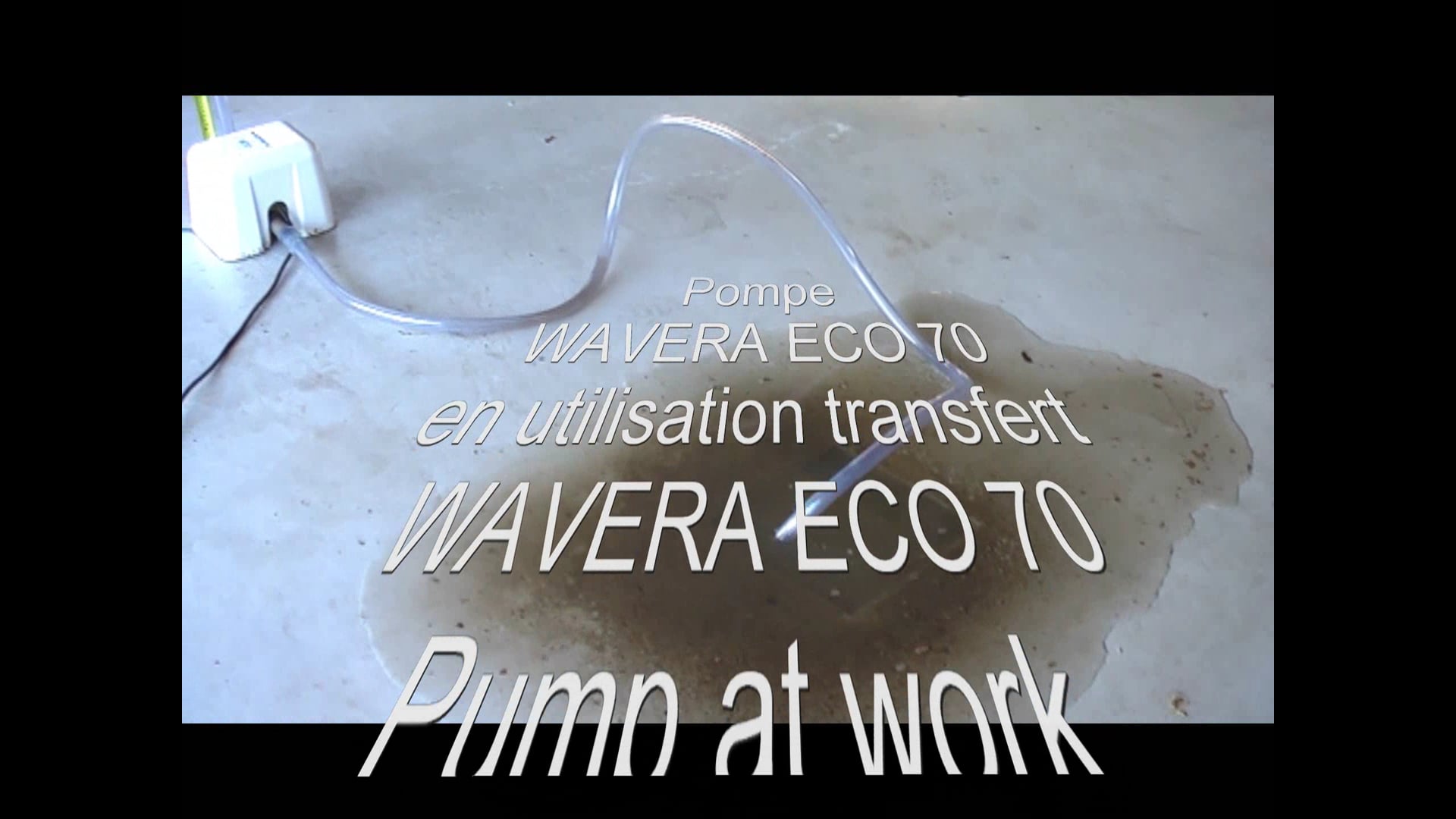 amsRD - WavEra® - Video Pompe Vide-Cave & Pompe de Transfert