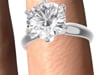 2 ct. tw. Prima Diamond Solitaire Engagement Ring in 14K White Gold