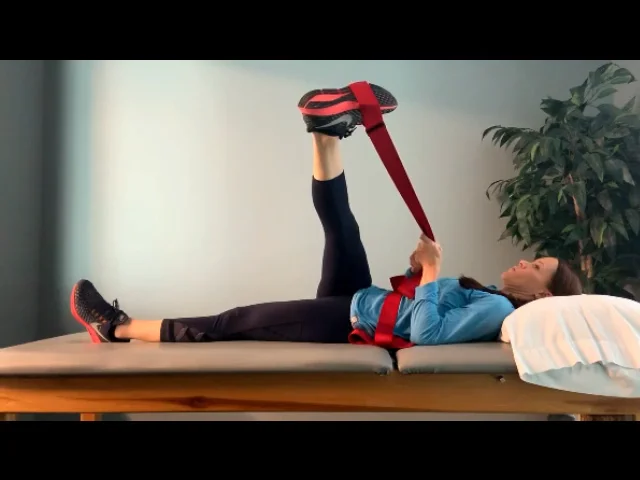 Supine ITB Stretch w Strap Updated on Vimeo